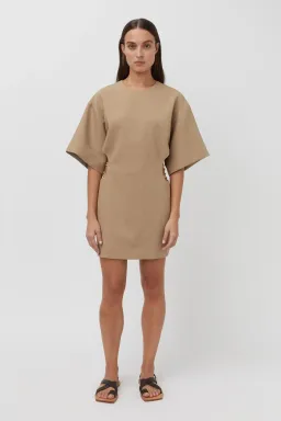 Camilla and Marc Fernando Mini Dress Flax Size 6 for rent on The Volte - image 1