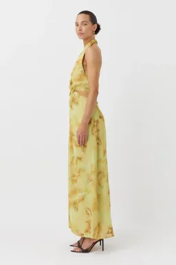 Camilla and Marc Koa Cocoon Maxi Dress Yellow Print Size 10 for rent on The Volte - image 5