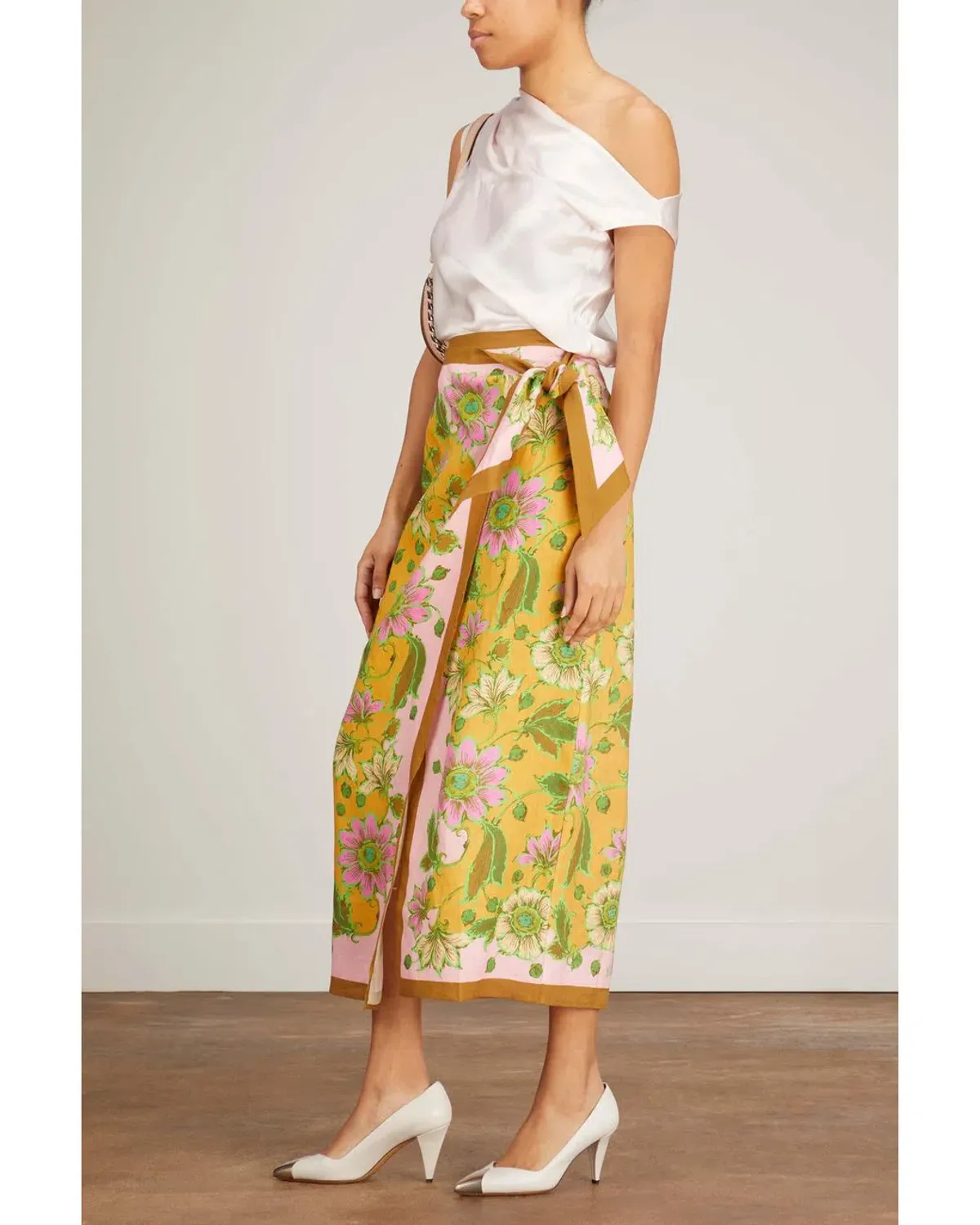 Alemais Winnie Wrap Sarong Skirt Floral Size S / Au 8 - Image 4