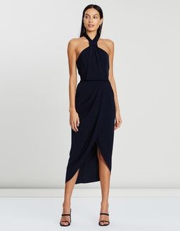 Shona Joy Knot Dress Navy Size 8 for rent on The Volte - image 2