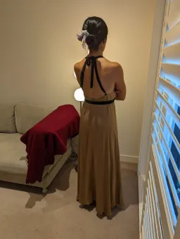 Magali Pascal Sakura Maxi Dress Gold Size XS / AU 8 for rent on The Volte - image 3