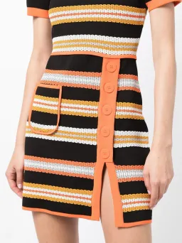 Alice McCall Miley Stripe-Print Knitted Dress Multi-Colored Size AU 8 for rent on The Volte - image 4