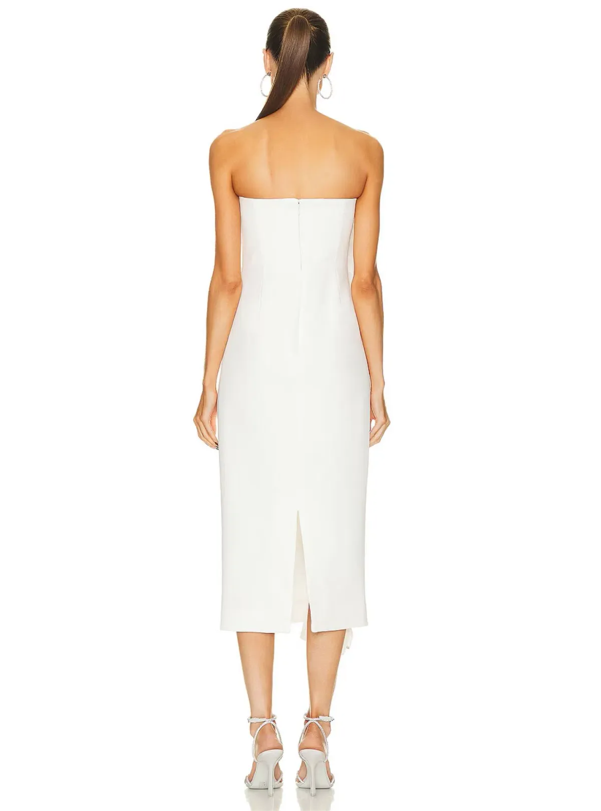 Rachel Gilbert Santiago Midi Dress Ivory Size 2 / AU 10 - Image 3