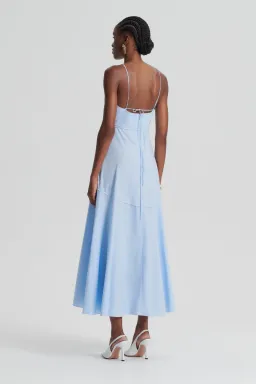 Scanlan Theodore Parachute Strappy Dress Blue Size 6 / XS for rent on The Volte - image 3