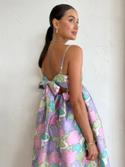 Alemais Luella Midi Dress Multi Coloured Size AU 8 for rent on The Volte - image 3