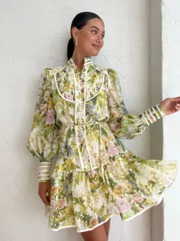 Alemais Eden Mini Dress Floral Size 10 for rent on The Volte - image 1