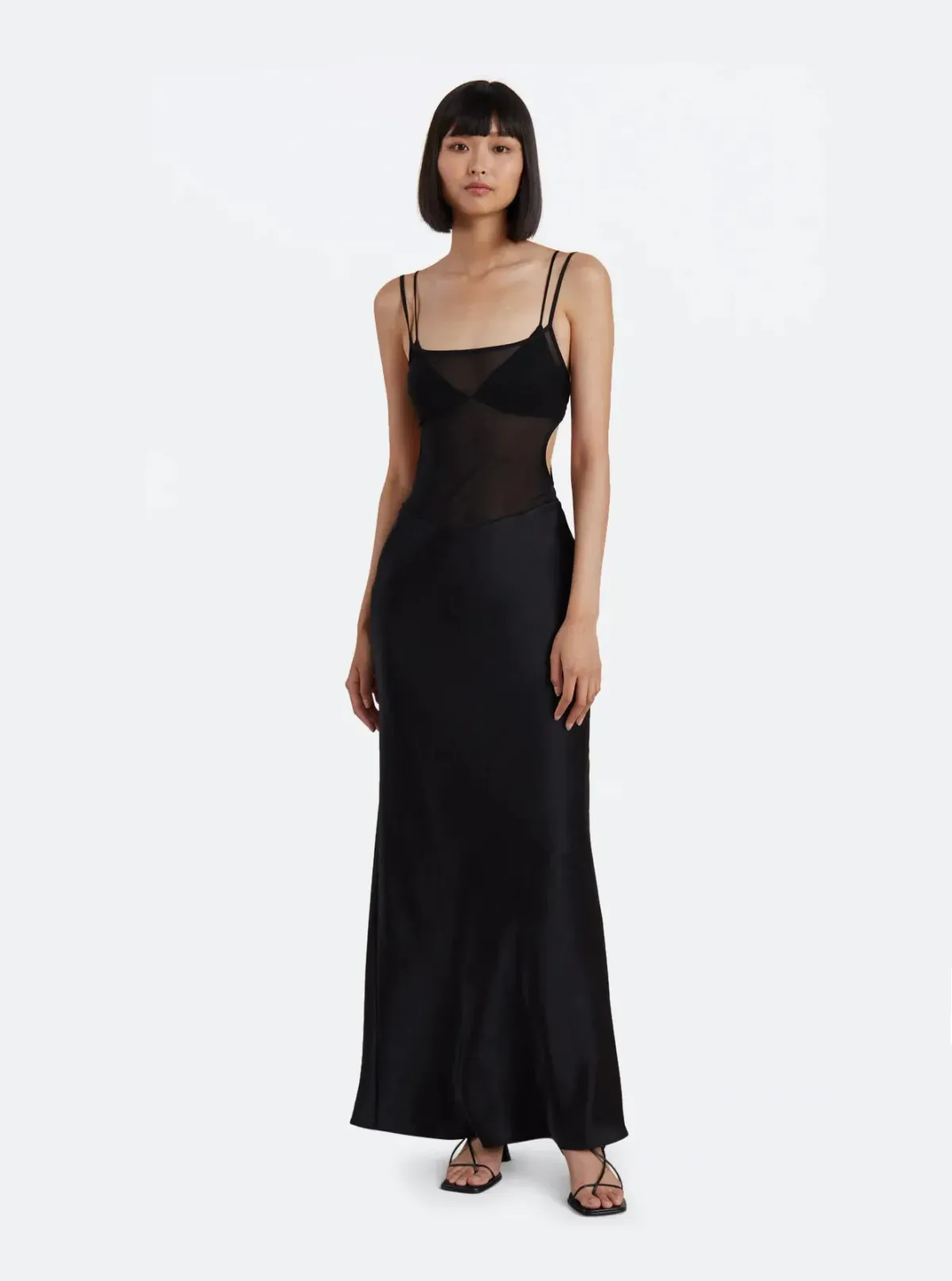 Bec & Bridge Lindsey Cut Out Maxi Dress Black Size AU 6 - Image 1
