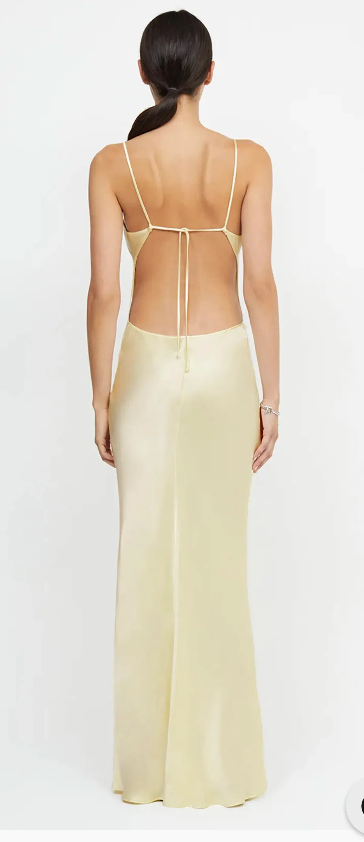 Bec & Bridge Cedar City Maxi Dress in Ice Yellow Size AU 8 - Image 2