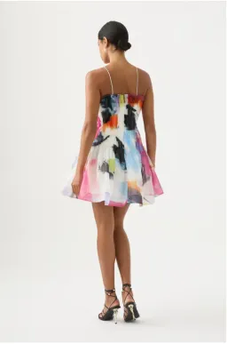Aje Celestial Pleated Mini Dress Multi Size 8 / S for rent on The Volte - image 3