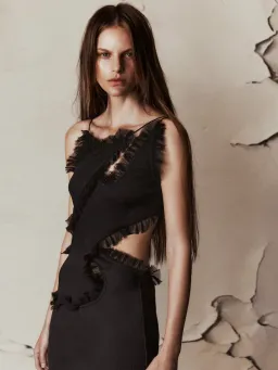 Christopher Esber Carina Interlinked Dress Black Size 6 / XS for rent on The Volte - image 4