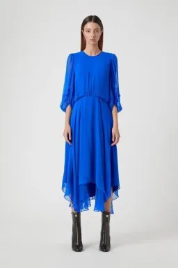 Camilla and Marc Dylan Midi Dress in Opium Blue Size AU 6 for rent on The Volte - image 1