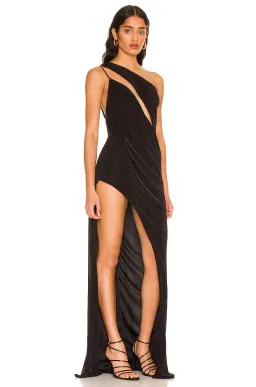 Katie May X Revolve A Cut Above Floor Length One Shoulder Gown Black Size 10 for rent on The Volte - image 2