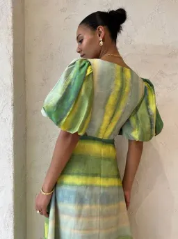 Acler Temple Dress Green Size 10  for rent on The Volte - image 4