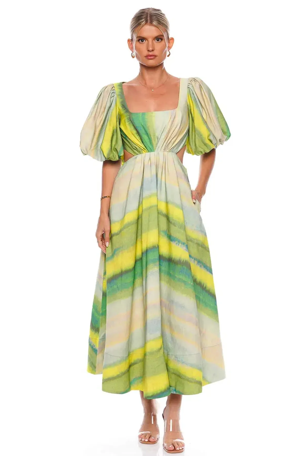 Acler Temple Dress Green Size 10 - Image 1