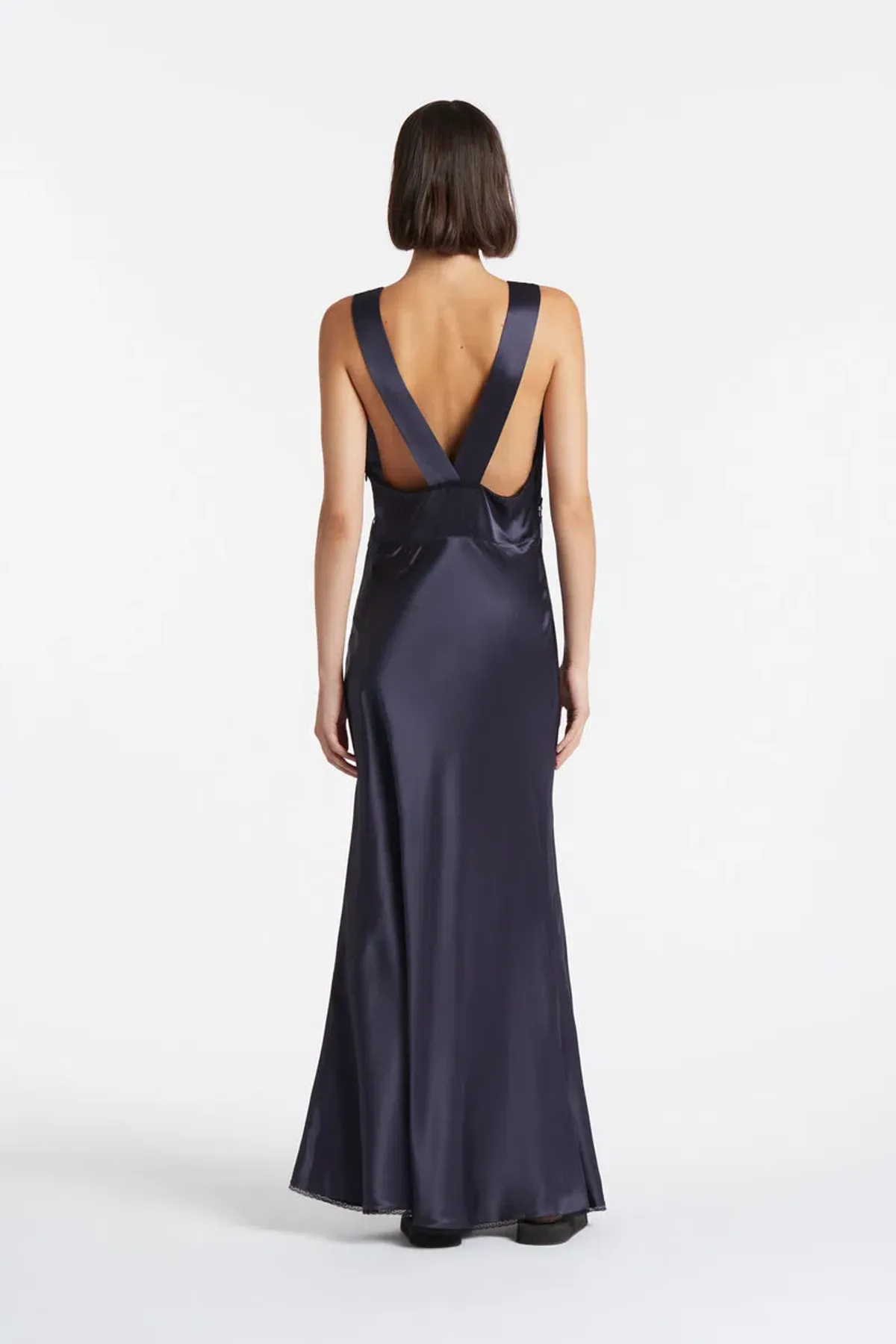 Sir The Label Aries Cut Out Gown In Navy Size 1 / AU 8 - Image 3