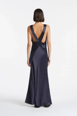 Sir The Label Aries Cut Out Gown In Navy Size 1 / AU 8  for rent on The Volte - image 3