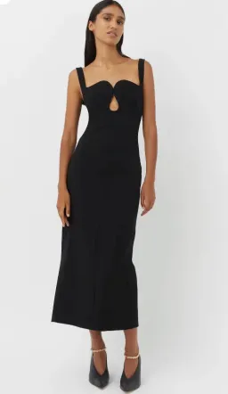 Camilla & Marc Brixton Midi Dress Black Size 10 for rent on The Volte - image 1