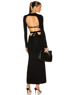 Sir the Label George Open Back Dress Black Size 2 / AU 10 for rent on The Volte - image 3