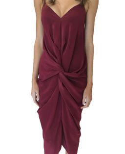 One Fell Swoop Elana Slip Dress Short Burgandy for rent on The Volte - image 2