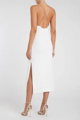 Rebecca Vallance Sylvie Midi Dress White Size AU 6 for rent on The Volte - image 2