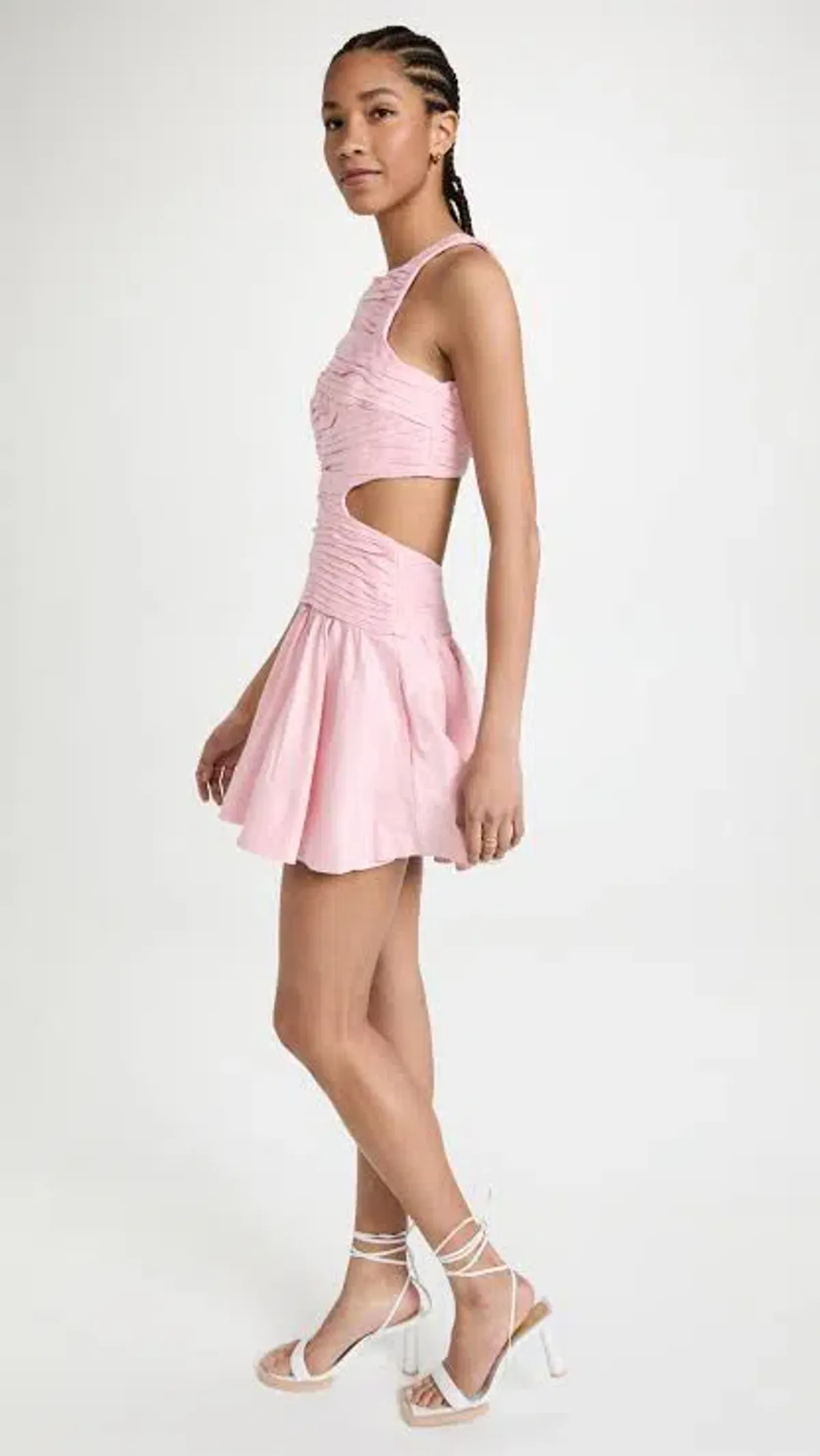 Aje Introspect Cut Out Mini Dress Pink Size 8 - Image 2