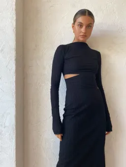 Camilla and Marc Ellsworth Midi Dress Black Size 6 for rent on The Volte - image 7