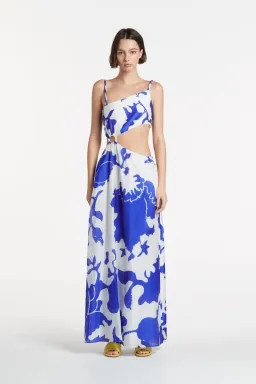 Sir the Label Vivi Asymmetric Cut Out Dress Print Size 8 for rent on The Volte - image 1