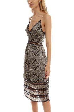 Zimmermann Mischief Picot Midi Dress Tile Print Size 6 for rent on The Volte - image 2