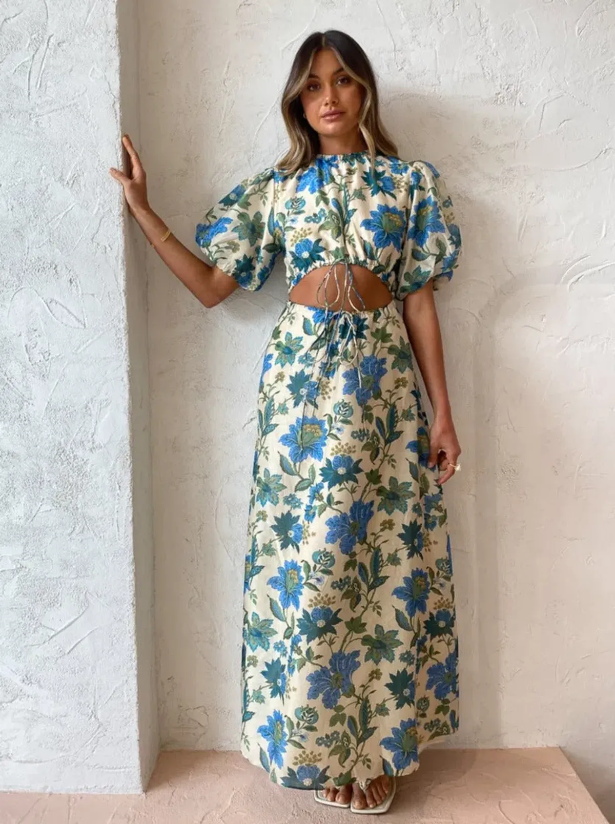 Sir the Label Celia Puff Sleeve Dress Floral Size 1 / Au 8 - Image 1