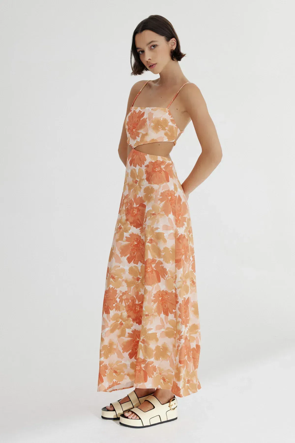 Significant Other Maeve Maxi Dress Scarlet Poppy Floral Size 6 - Image 4