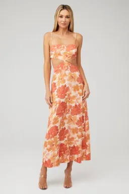Significant Other Maeve Maxi Dress Scarlet Poppy Floral Size 6 for rent on The Volte - image 1