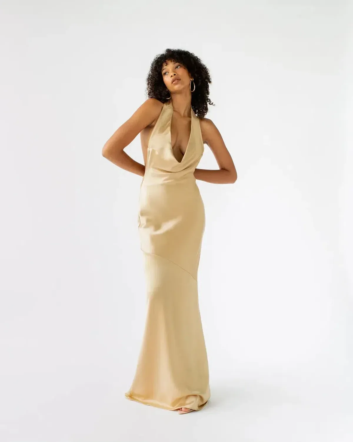 Arcina Ori Daniella Dress Gold Size 8 - Image 3