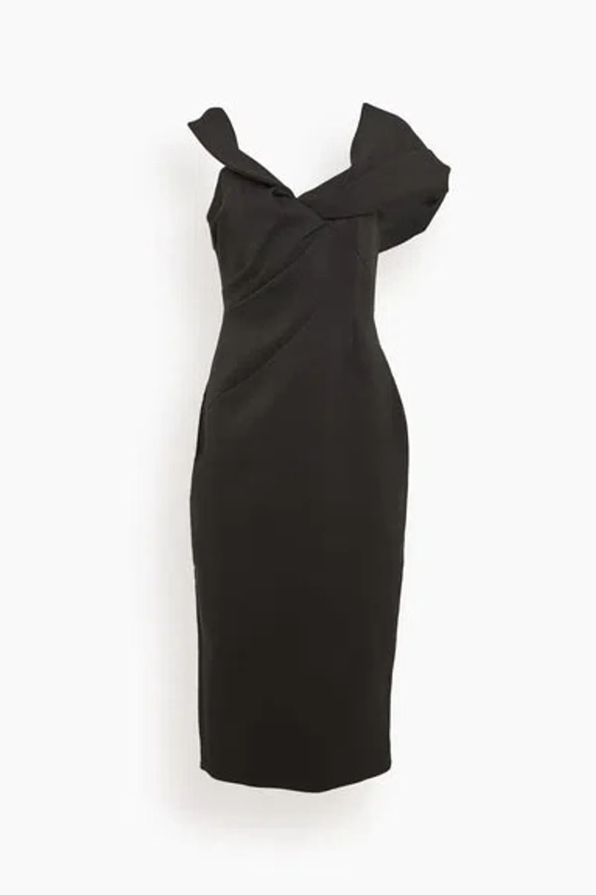 Rachel Gilbert Matteo Midi Dress Black Size 6 - Image 3