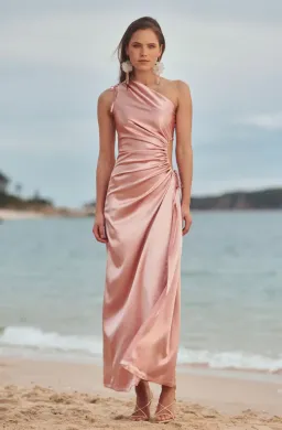 Sonya Moda Nour Blush Maxi Dress Blush Size 12  for rent on The Volte - image 1