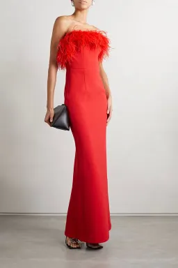 Rebecca Vallance Scarlett Gown Red Size 8 for rent on The Volte - image 1