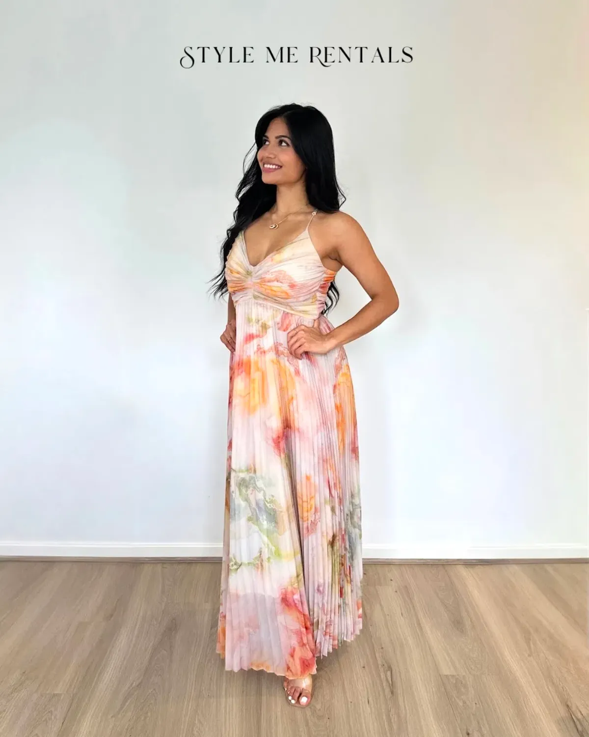 Ministry of Style The Label Sunrise Strap Dress Patterned Size 12 - Image 3