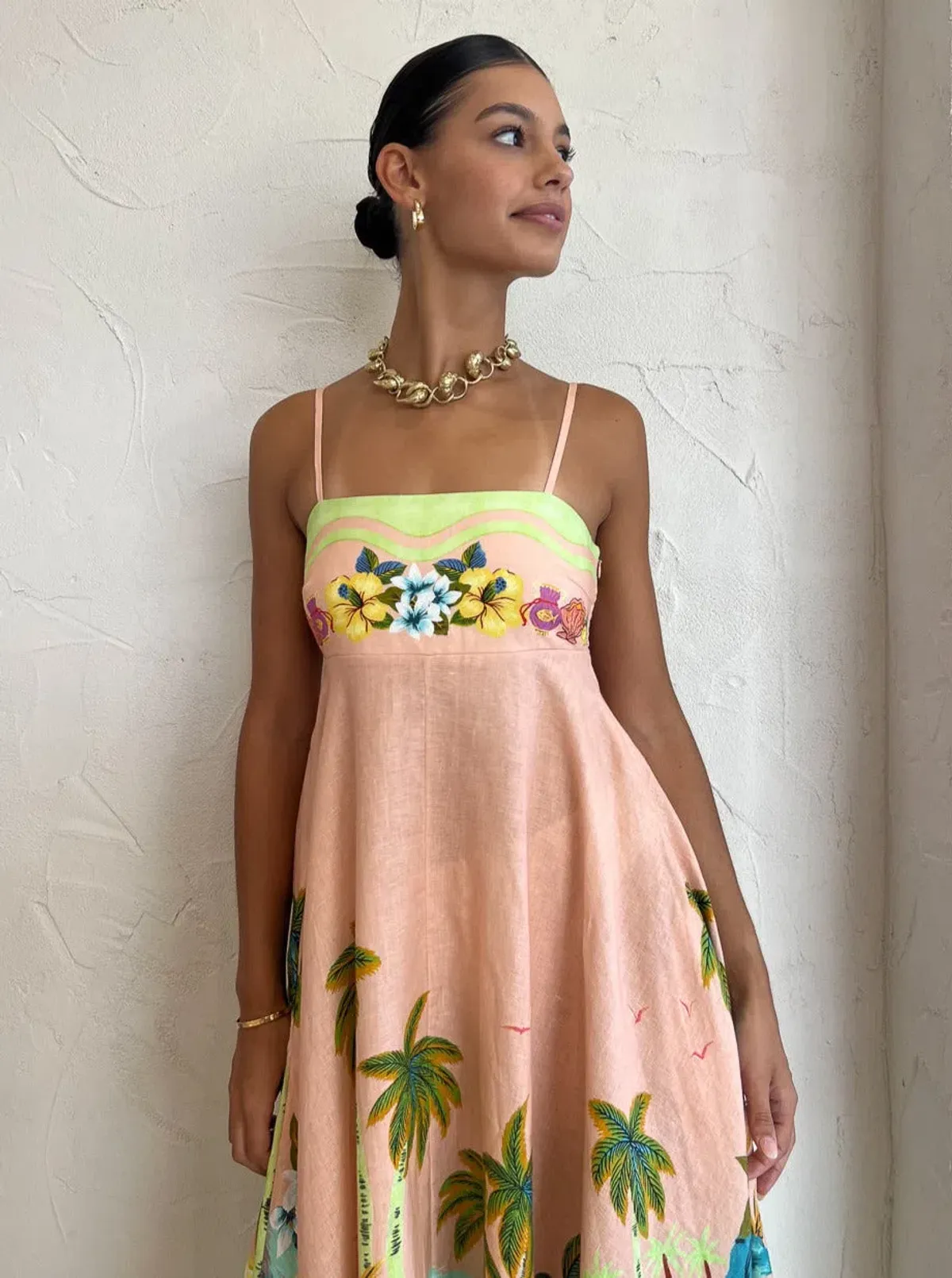 Alémais Mermaid Point Dress Pink/Print Size AU 14 - Image 2