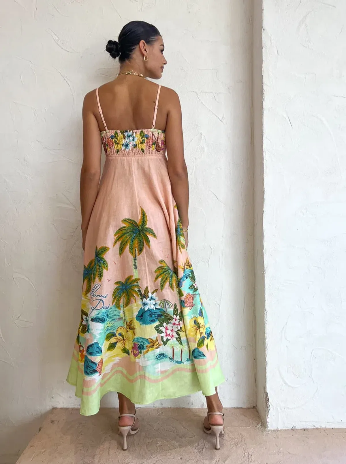 Alémais Mermaid Point Dress Pink/Print Size AU 14 - Image 3