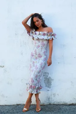 V. Chapman - The Lilac Dress in Floral - Size AU 10 for rent on The Volte - image 1