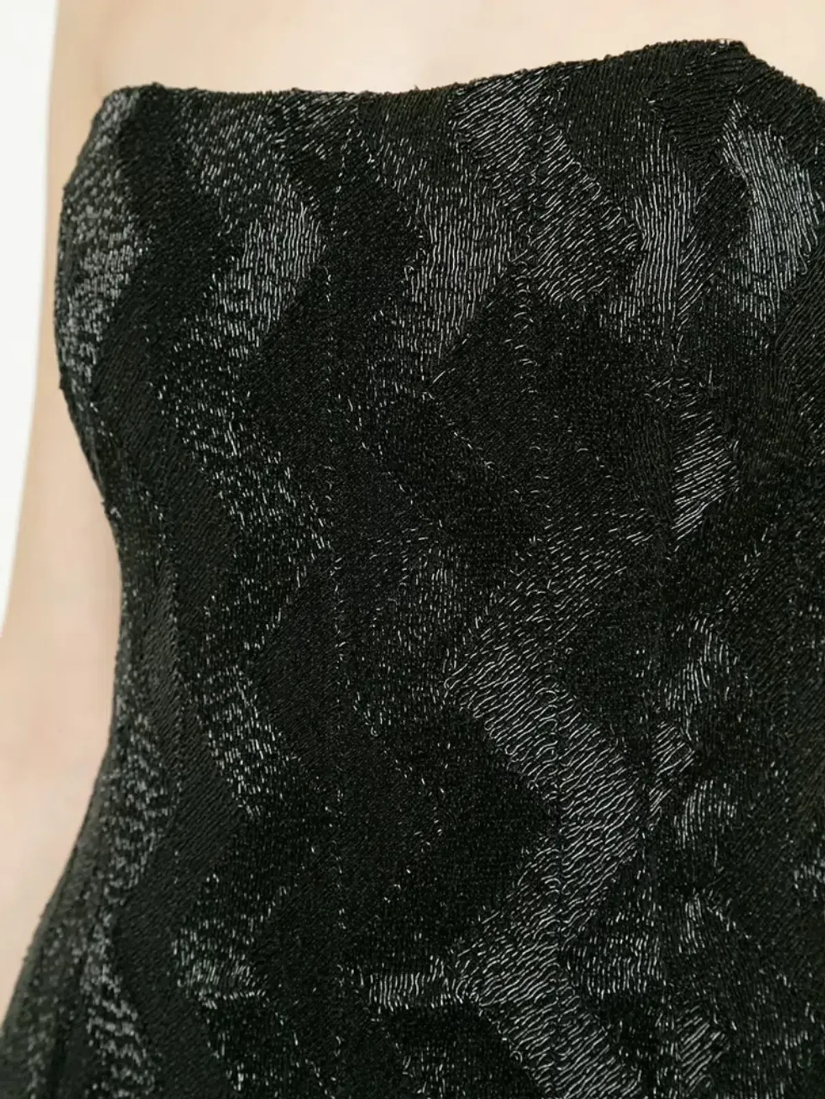 Manning Cartell No Filter Strapless Midi Dress Black Size 12 - Image 2