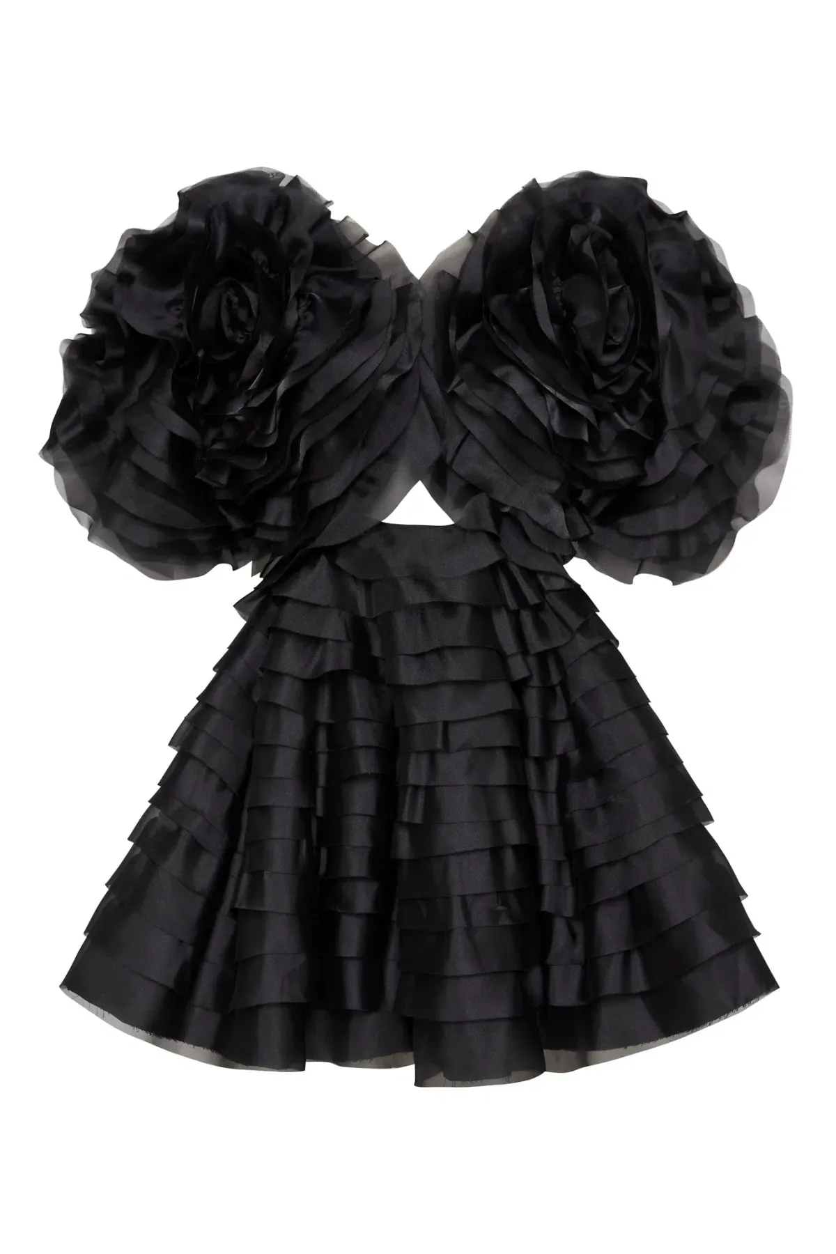 Aje Amour Ruffle Mini Dress Black Size 8 / S - Image 5