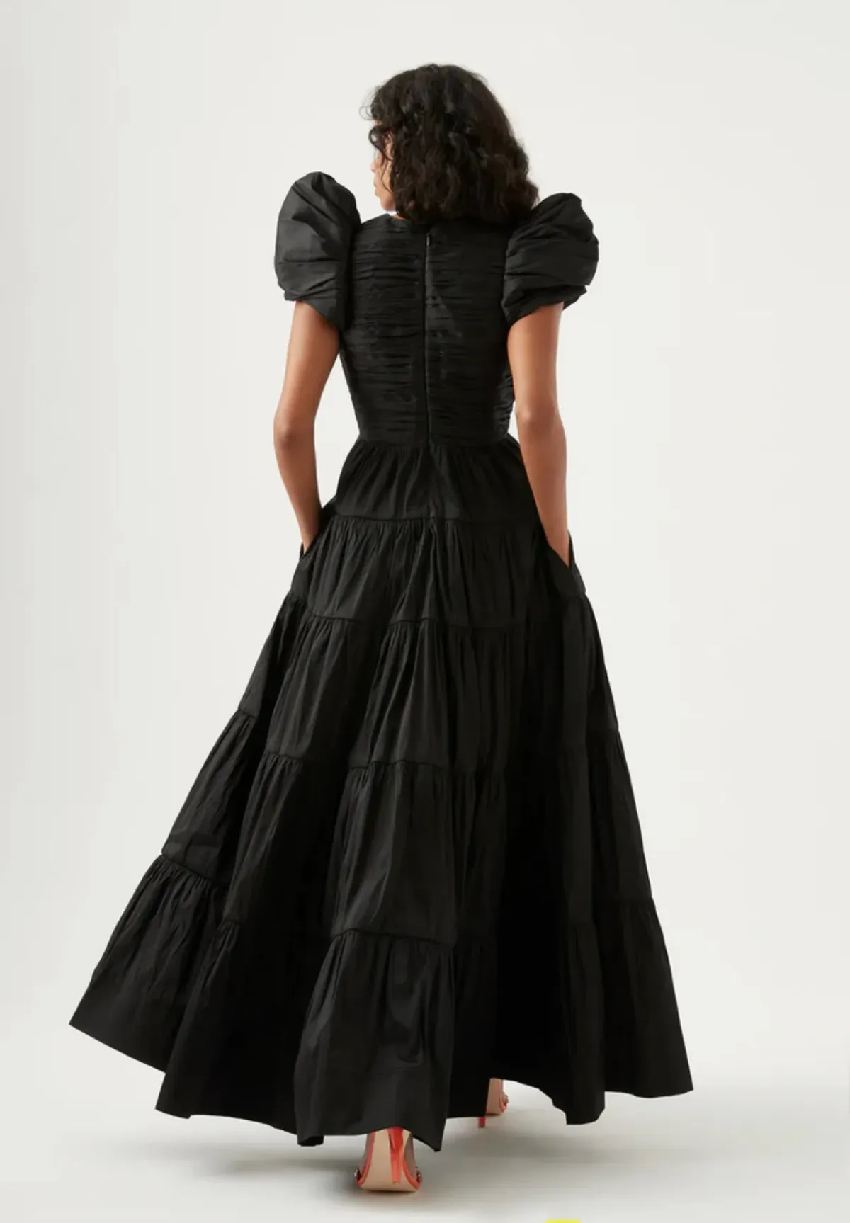 Aje Statuesque Tiered Gown Black Size 10  - Image 4
