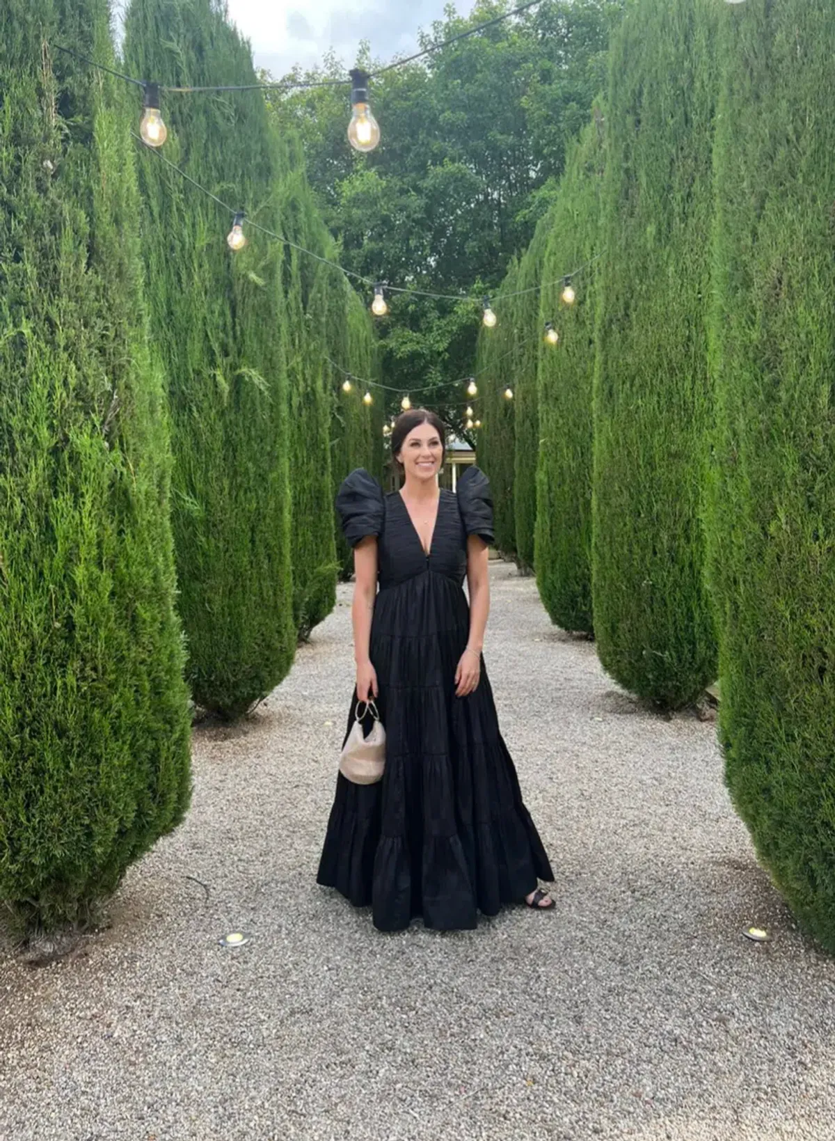 Aje Statuesque Tiered Gown Black Size 10  - Image 1