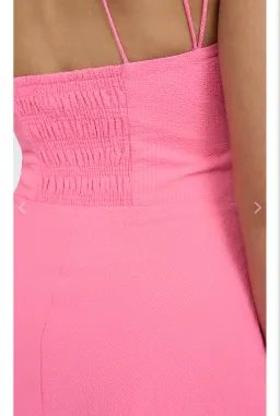 By Johnny Isola Bella Strap Midi Dress Pink Size AU 10 for rent on The Volte - image 4