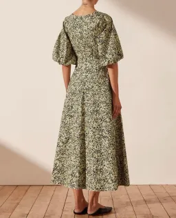 Shona Joy Tracey Short Sleeve Cut Out Midi Dress Tracey Print Size 14 for rent on The Volte - image 3