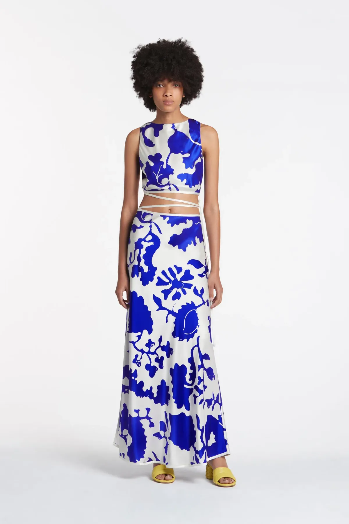 Sir The Label Esme Deconstructed Top and Skirt Merce Abstract Print Size 0/Au 6 - Image 1