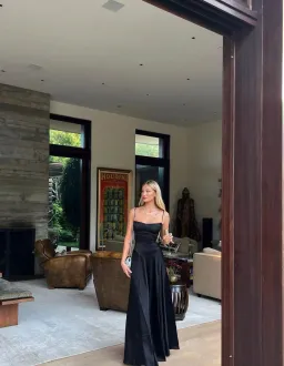 House of CB Anabella Lace Up Corset Maxi Dress in Black Size M / AU 10 for rent on The Volte - image 1