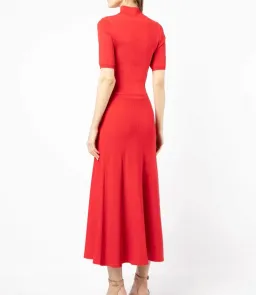 Rebecca Vallance Agnes Knit Dress Red Size 8 for rent on The Volte - image 3