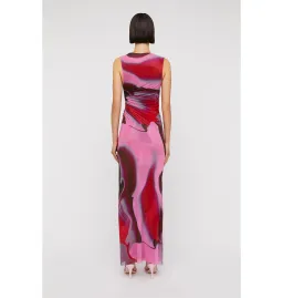 Scanlan Theodore Italian Watercolour Dress Raspberry Size AU 10 for rent on The Volte - image 2