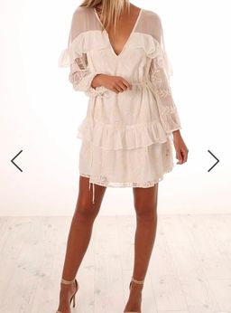 Stevie May White Flow Mini Dress for rent on The Volte - image 2